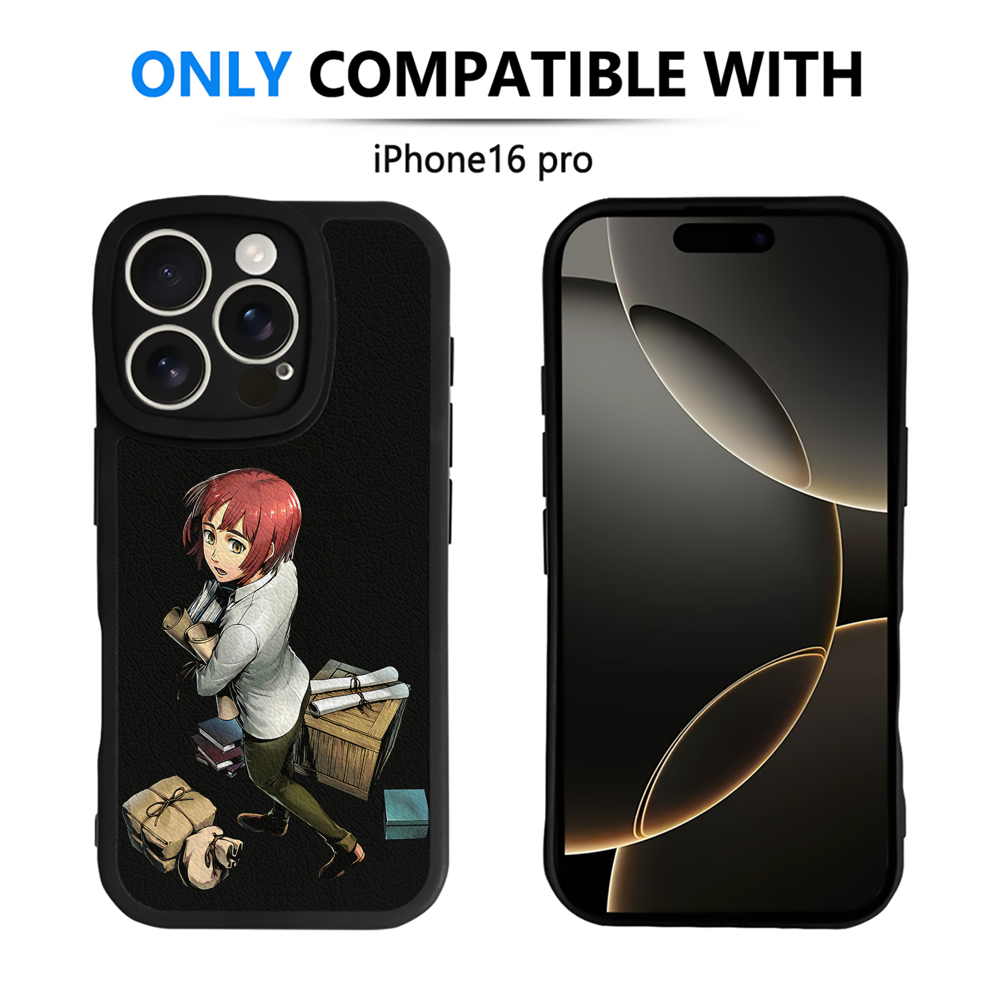 （画像用） 進撃の巨人 Attack on Titan 【iPhone 16シリーズ対応】シリコンスマホケース（レザー調） 材質：シリコン